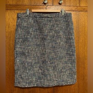 Unworn J. Crew No. 2 Pencil pencil skirt in black rainbow metallic tweed size 14